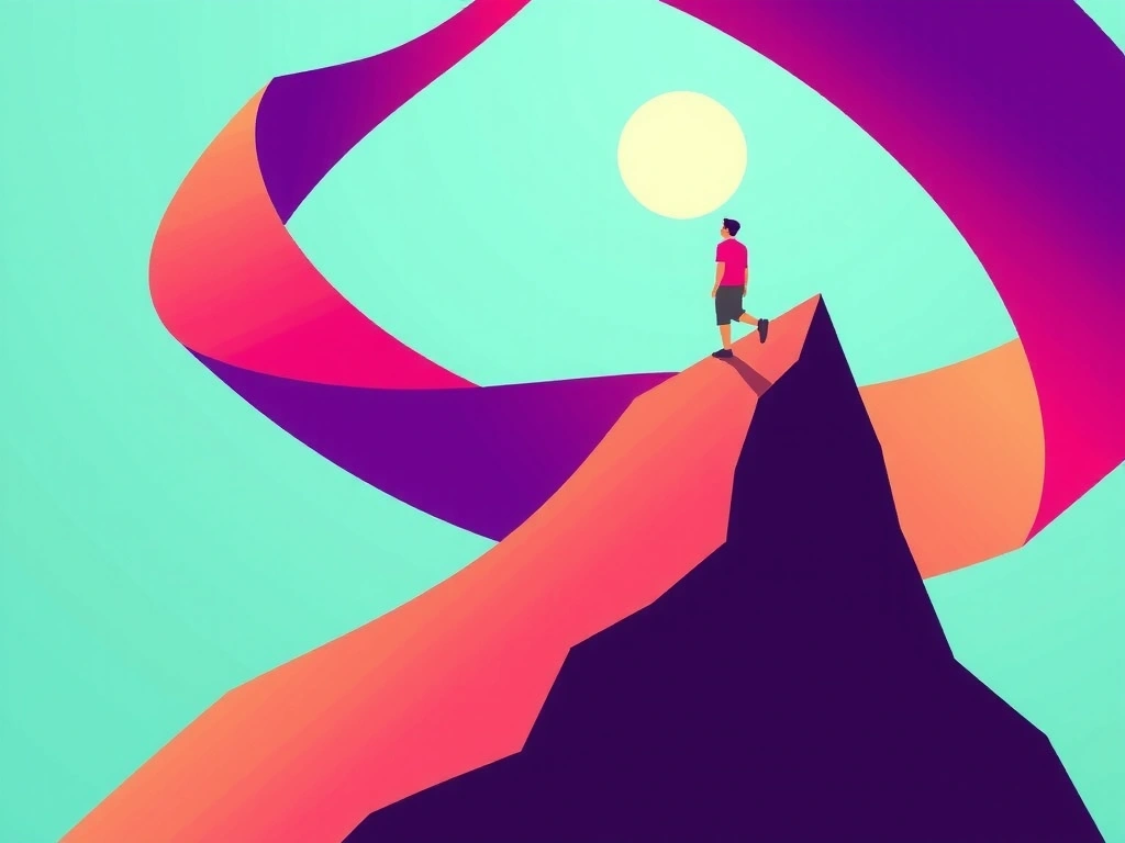 Abstract illustration of growth and journey for Tech Solutions Inc.